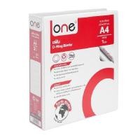 ราคา ONE แฟ้ม 3 ห่วง สีขาว ขนาด A4 สัน 3 นิ้ว (6004719)