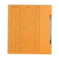 ราคา BAIPO แฟ้มเจาะสันพับ A4 สีส้ม หนา 300 แกรม (1 เล่ม) (6110037)