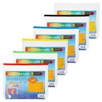 ราคา BUTTERFLY ซองซิปพลาสติก ชนิดขยายข้าง ขนาด A4 คละสี (6131610)