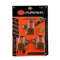 ราคา PUMPKIN กุญแจแขวนมาสเตอร์คีย์ คอยาว ขนาด 40 มม. (3ตัว) (9220540)