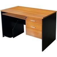 ราคา ONE โต๊ะทำงาน รุ่น MX120-C สีเชอร์รี่-ดำ (A012908)