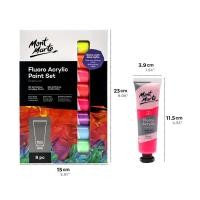 ราคา MONT MARTE ชุดสีอะคริลิค นีออน คละสี ขนาด 36 มล. x 8 หลอด (K092597)