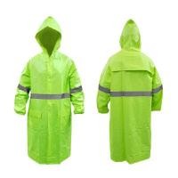 ราคา BEST ONE เสื้อกันฝนสีเขียว ติดแถบสะท้อนแสง แบบคลุม รุ่น ZFMDRG06 (Y007192)