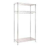 ราคา MZG 004-3TC 90x35x180 cm. ชั้นแขวนเสื้อพร้อมชั้นวางปรับระดับได้ 3 ชั้น (Y017770)