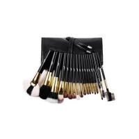 ราคา Lady Q ชุดแปรงแต่งหน้า 18 ชิ้น STBA18br ครบเซ็ต ขนแปรงเนียนนุ่ม แน่นหนา คุณภาพดี สีติดง่าย ไม่หลุดร่อน พร้อมประเป๋าหนัง - สีน้ำตาล (Y037799)