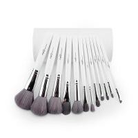 ราคา Lady Q Professional ชุดแปรงแต่งหน้า 12 ชิ้น STT12W ขนแปรงเนียนนุ่ม แน่นหนา คุณภาพดี สีติดง่าย ไม่หลุดร่อน พร้อมกล่องหนังทรงกระบอก - สีขาว (Y037805)