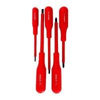 ราคา ชุดไขควงช่างไฟ SOLO รุ่น 005E (แพ็ก 5 ชิ้น) สีแดง (Y039649)