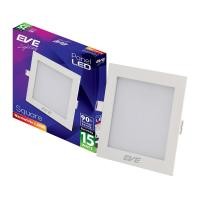 ราคา โคมดาวน์ไลท์หน้าเหลี่ยม 6 นิ้ว LED 15W Warm White EVE LIGHTING รุ่น SQ Panel Light 15W WW สีขาว (Y039450)