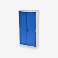 ราคา LUCKYWORLD ตู้บานเลื่อนทึบสูง สีน้ำเงิน KSS-914 (Y051114)