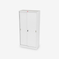 ราคา LUCKYWORLD ตู้บานเลื่อนทึบสูง สีเทาทราย KSS-914 (Y051115)