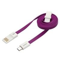 ราคา PISEN สายชาร์จ Micro USB Noodle Data Transmit and Charging Cable ยาว 800 mm อุปกรณ์สำหรับรีชาร์จและซิงค์เพื่อโอนถ่ายข้อมูลแบบ 2-in-1 USB 2.0 แรงดันสูง - สีม่วง (Y074743)