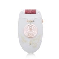 ราคา Kemei เครื่องขัดผิวด้านและส้นเท้าไร้สายแบบชาร์จ KM-3078 หัวขัดแผ่นคู่ ความเร็วสูง แผ่นขัด 2 ชั้น ปรับได้ 2 ระดับ ความเร็วรอบ 2,200 rpm มีหัวขัดสำรอง - สีขาว (Y078064)