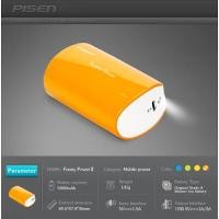 ราคา PISEN แบตสำรองแท้ 5,000 mAh พาวเวอร์แบงค์ USB 5V-2A Funny Power Ⅱ รุ่น TS-D127 ไฟฉาย LED ส่องสว่างยามค่ำคืนในตัว เก็บประจุเต็มที่ได้ยาวนาน รูปทรงกระบอก ขนาดกระทัดรัดจับถนัดกระชับมือ - สีส้ม (Y082229)
