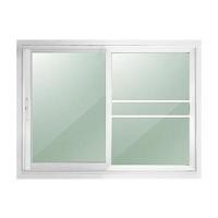 ราคา หน้าต่างอะลูมิเนียมบานเลื่อน NK รุ่น 2 บาน พร้อมมุ้ง กระจกใสเขียว ขนาด 140 x 108 ซม. สีขาว (Y084883)