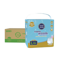 ราคา [ขายยกลัง] Anan ผ้าอ้อมผู้ใหญ่แบบกางเกงอันอัน Super Slim Pants ไซส์ L 10ชิ้น*6แพ็ค (60 ชิ้น) #C90105 (Y095464)