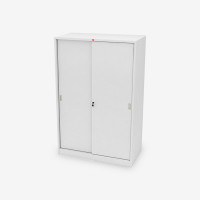 ราคา Luckyworld ตู้เสื้อผ้าบานเลื่อนชั้นเต็ม บานทึบ รุ่น WSD-119C สีเทาทราย (Y099687)