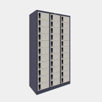 ราคา ล็อกเกอร์ 33 ประตู สีเทาสลับและสีขาว ไอคอนิค CLK-6133 สีเทาสลับ (YA07545)