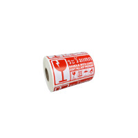 ราคา สติ๊กเกอร์ระวังแตก สีแดง (ขนาดกลาง) (YA08894)