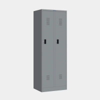 ราคา ตู้ล็อคเกอร์แถวคู่ 2 ช่อง มี 1 ราวแขวน 2 แผ่นชั้น โครงสีล้วน ไอคอนิค MLK-D11 สีเทา (YA09450)