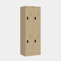 ราคา ตู้ล็อคเกอร์แถวคู่ 4 ช่อง มี 1 ราวแขวน 1 แผ่นชั้น โครงสีเดียวล้วน มี 3 สี ไอคอนิค MLK-D22 สีครีม (YA09498)