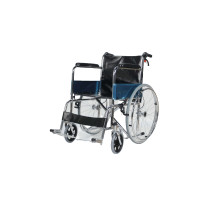 ราคา รถเข็นผู้ป่วยรถเข็นคนชรารถเข็นผู้พิการWheelchairวิลแชร์ เหล็กชุบโครเมียม แบบพับได้ THAI SUN SPORT รุ่น DY01809 มีเบรคมือ (YA10259)