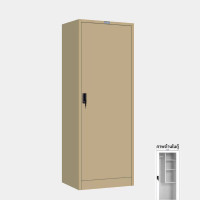 ราคา ตู้เก็บของอเนกประสงค์บานเปิดทึบ มีราวแขวน พร้อมชั้นวาง มี 14 สี ไอคอนิค MCAB-02 สีครีม (YA11248)