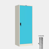 ราคา ตู้เก็บของอเนกประสงค์บานเปิดทึบ มีราวแขวน พร้อมชั้นวาง มี 14 สี ไอคอนิค MCAB-02 สีขาว-ฟ้า (YA11255)