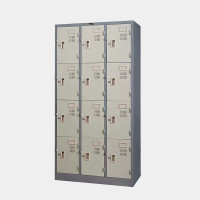 ราคา ตู้ล็อคเกอร์ 12 ช่อง เหล็กหนา 0.6 มม.(มอก.) ไอคอนิค PLK-012 สีเทาสลับ (YA13677)