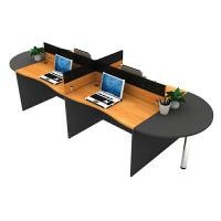 ราคา ชุด work system 4 ที่นั่ง พร้อมตัวต่อโค้งโต๊ะประชุม (TOP Wave สีเชอรี่) โม-เทค MT-WBC024 (YA13701)