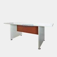 ราคา โต๊ะประชุมไม้ 240 ซม. สำหรับ 8-10 ที่นั้ง ขาโต๊ะปรับระดับได้ ไอคอนิค SZ-1809 สีซีบราโน่-ขาว (YA13710)