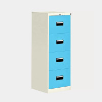 ราคา ตู้เก็บเอกสาร 4 ลิ้นชัก ใส่แฟ้มแขวนได้ ระบบ Cyber lock มี 9 สี ไอคอนิค DR-4 สีฟ้า (YA13720)