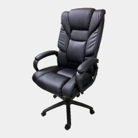 ราคา ICONIC เก้าอี้สำนักงาน โครงเหล็ก เบาะและพนักพิงหุ้ม PU นุ่ม รุ่น CEX-08 สีดำ (YA15266)