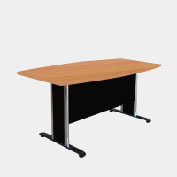 ราคา ICONIC โต๊ะประชุมขาโครเมียม 6-8 ที่นั่ง รุ่น CONF-01 สีเชอร์รี่-ดำ ขนาด 180 ซม. (YA16087)