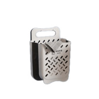 ราคา THAI SUN SPORT ตะกร้าใส่ผ้าพลาสติก ตะกร้าผ้าหูหิ้วพับเก็บได้เเขวนติด รุ่น SH0121-M สีขาว ไซส์ M (YA17497)