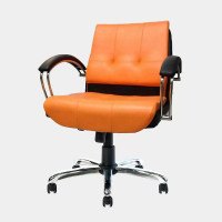 ราคา ICONIC เก้าอี้สำนักงานพนักพิงเตี้ย รุ่น IN-007S สีดำ-ส้ม (YA18173)