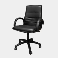 ราคา เก้าอี้สำนักงานพนักพิงกลาง ขาพลาสติก ไอคอนิค 160NA สีดำ (YA18204)