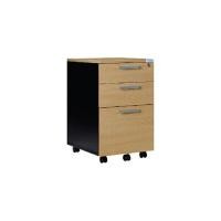 ราคา CENTURY ตู้ล้อเลื่อน 3 ลิ้นชัก รุ่น DEW663 สีเชอร์รี่-ดำ (YA20777)