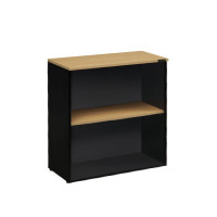 ราคา CENTURY ตู้เก็บเอกสารไม้ทรงเตี้ย 2 ชั้นโล่ง รุ่น LCL800 สีเชอร์รี่-ดำ (YA22305)