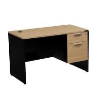 ราคา CENTURY โต๊ะทำงานไม้ 2 ลิ้นชัก 2 ขนาด LD02-SERIES รุ่น LD1202 สีไวท์โอ๊ค ขนาด 120x60x75 ซม. (YA23024)