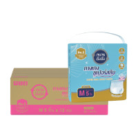 ราคา [ขายยกลัง] Anan ผ้าอ้อมผู้ใหญ่แบบกางเกงอันอัน Super Slim Pants ไซส์ M 5ชิ้น*12แพ็ค (60 ชิ้น) #C90101 (YA24422)