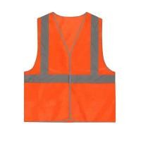 ราคา TRAFFICTHAI เสื้อจราจร คาดแถบสะท้อนแสงสีส้ม ไซส์ S สีส้ม (YA24826)