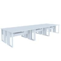 ราคา INDEX LIVING MALL โต๊ะคอมพิวเตอร์ 6 ที่นั่ง รุ่นเวคตร้า สีขาว 450 ซม. (YA25060)