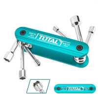 ราคา TOTAL ประแจหกเหลี่ยมแบบพับ 6 IN 1 รุ่น THFND061 ขนาด 5-12 มม. (YA25162)