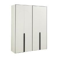 ราคา INDEX LIVING MALL ตู้เสื้อผ้า 4 บาน รุ่นโลรองซ์ สีขาวงาช้าง/ดำ (YA25276)
