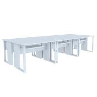 ราคา INDEX LIVING MALL โต๊ะคอมพิวเตอร์ 6 ที่นั่ง รุ่นเวคตร้า สีขาว ขนาด 360 ซม. (YA25362)