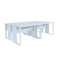 ราคา INDEX LIVING MALL โต๊ะคอมพิวเตอร์ 4 ที่นั่ง รุ่นเวคตร้า สีขาว ขนาด 240 ซม. (YA25941)