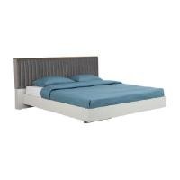 ราคา INDEX LIVING MALL เตียงนอน รุ่นโคโค่ พื้นเตียงซี่ สีเทาอ่อน/เทา ขนาด 6 ฟุต (YA25945)