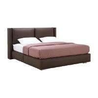 ราคา INDEX LIVING MALL เตียงนอน รุ่นทวินเนีย (ฐาน+หัวเตียง) สีน้ำตาล ขนาด 6 ฟุต (YA26148)