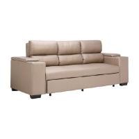 ราคา INDEX LIVING MALL โซฟาเบด PVC 3 ที่นั่ง รุ่นโดมินิค สีน้ำตาล (YA26180)