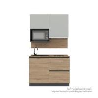 ราคา INDEX LIVING MALL ชุดครัว รุ่นคูซิน่า สีแกรนด์ โอ๊ค ขนาด 120 ซม. (YA26284)